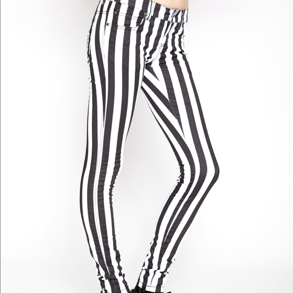 Tripp NYC Black and White Jeans